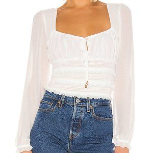 Free People White Ivory Lolita Top Small NWT